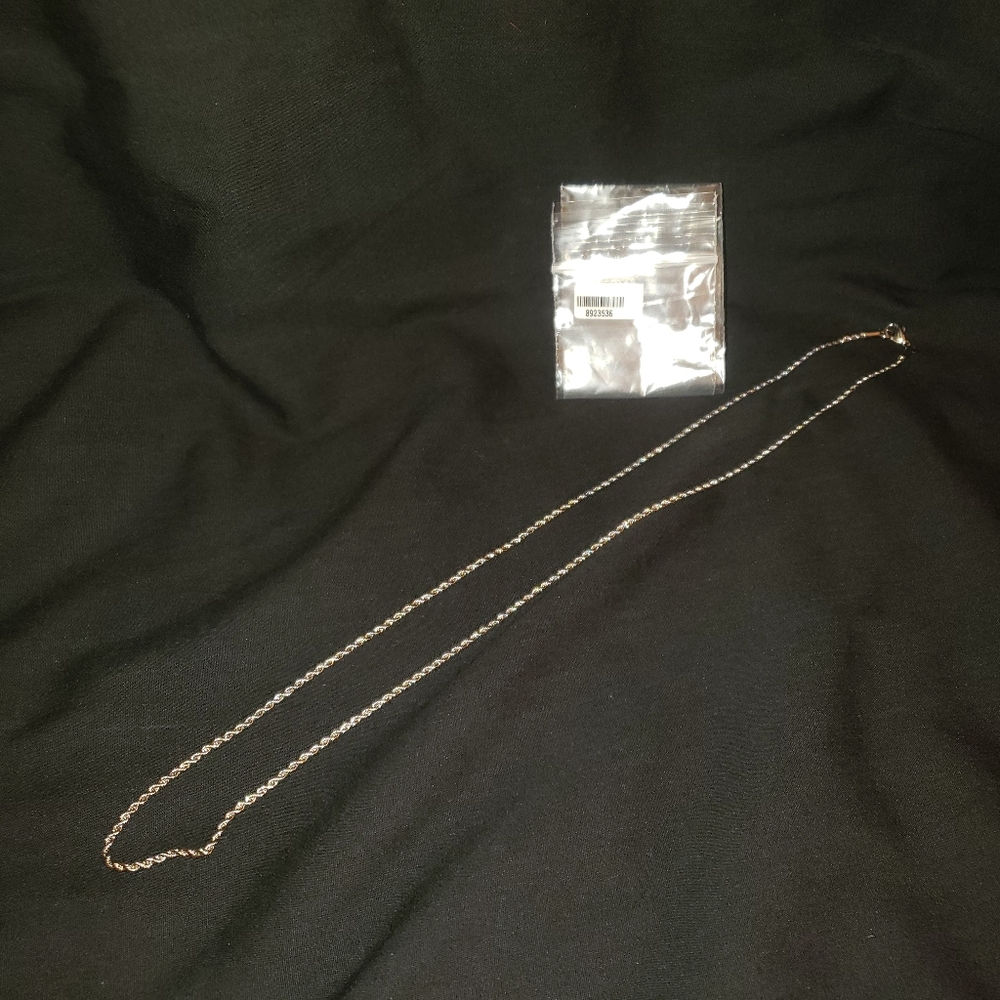 Men's Rope Necklace (24 Inches) in Stainless Steel #8923536